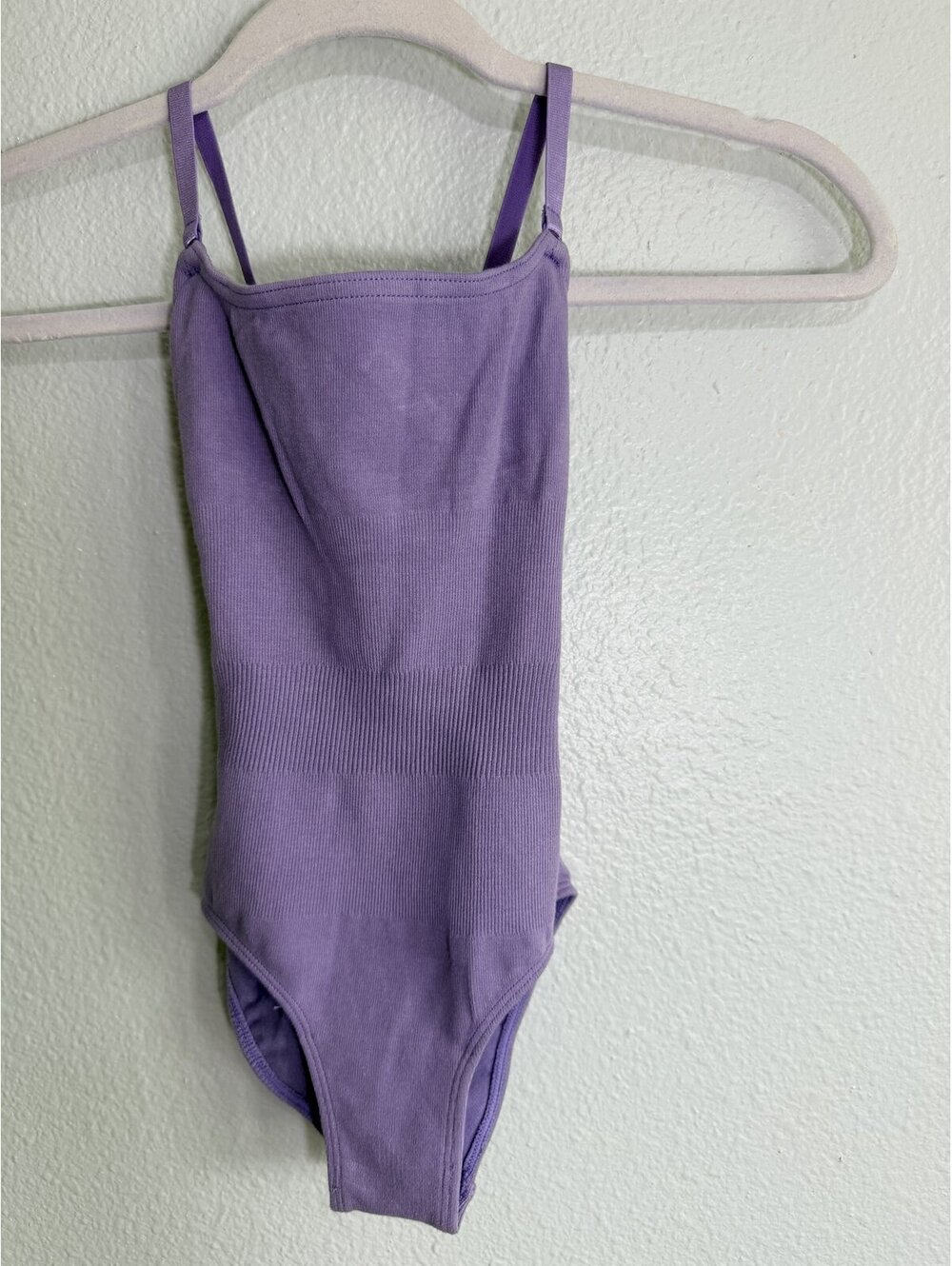 Revolution Dancewear Seamless Ribbed Camisole Leotard Purple Child Medium